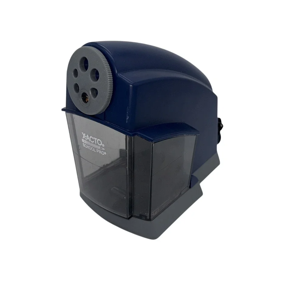 X-ACTO School Pro Electric‎ Pencil Sharpener Blue XActo New in box